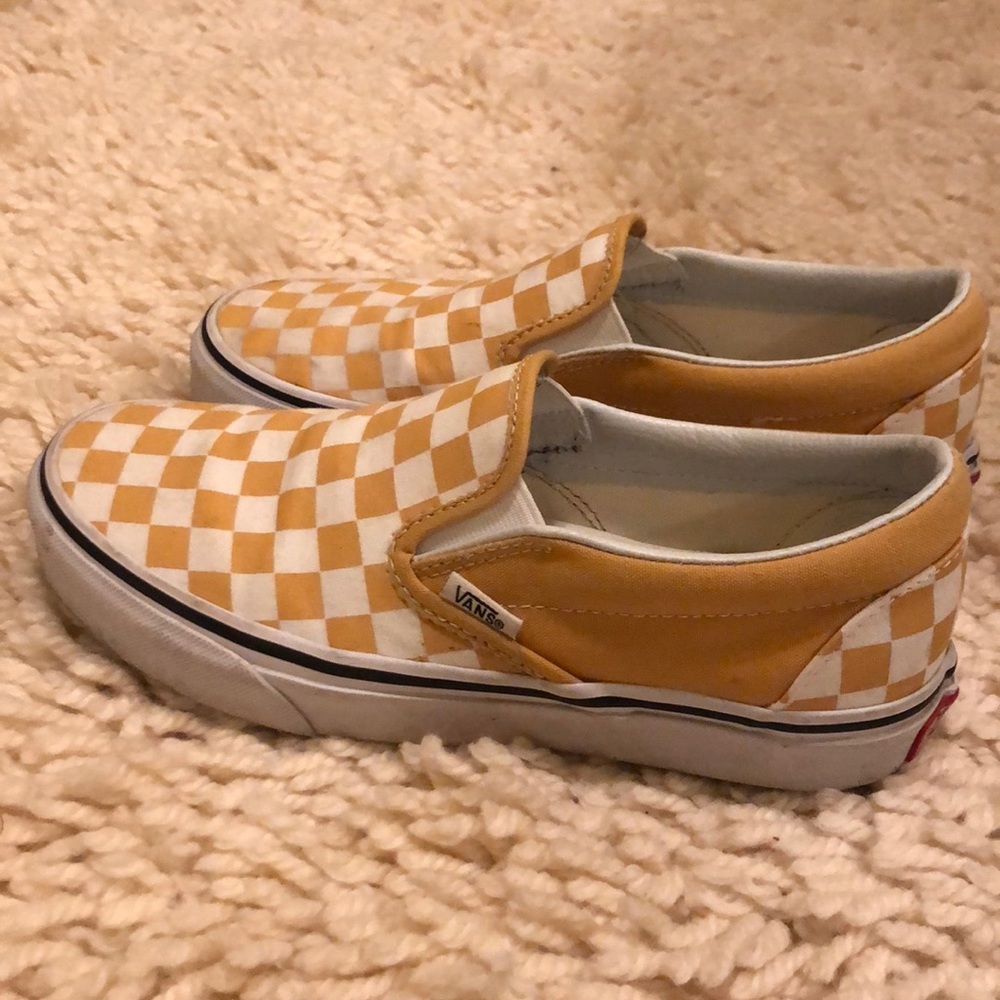 Yellow Checkered Vans
